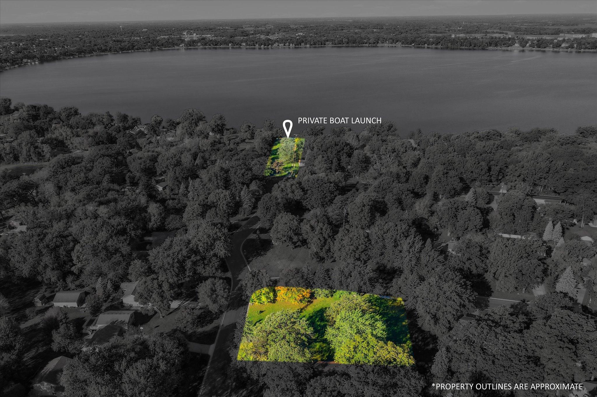 This .682-acre corner lot offers a combination of open, buildable space and mature trees, creating a peaceful, picturesque setting.