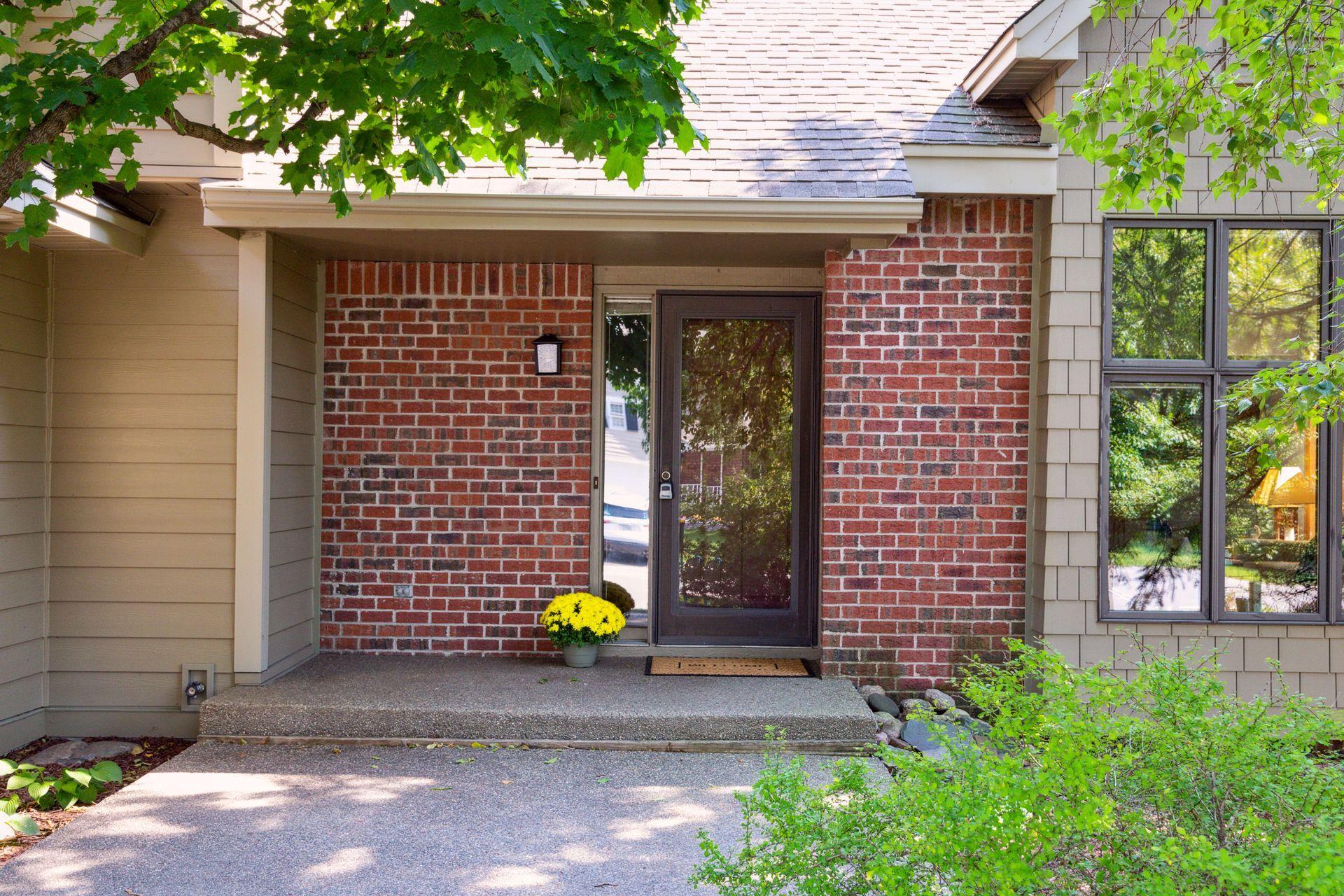 Front brick entrance