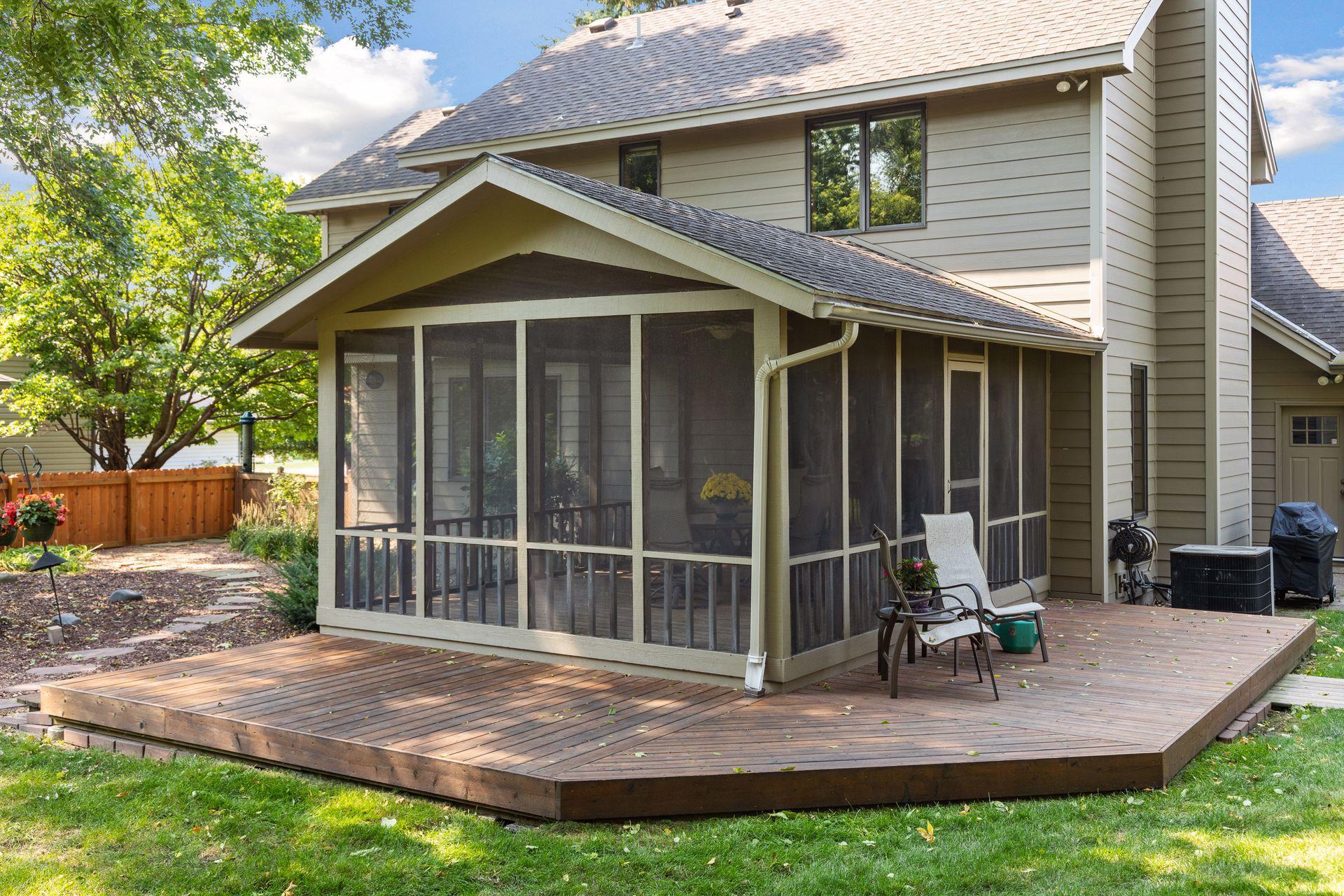 Outside porch