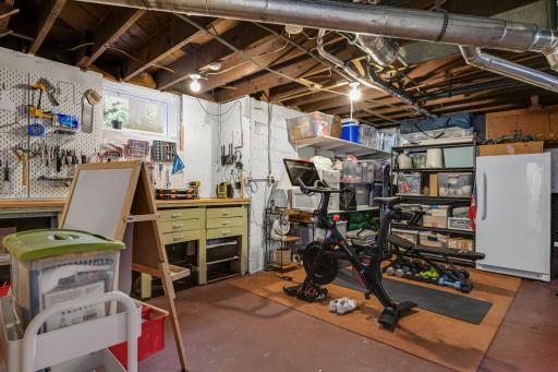 Basement workout / workshop / storage space with potential to be finished