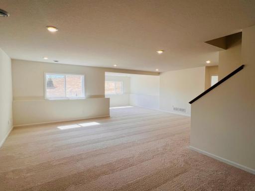 Basement huge open fun space with tons of natural lighting. Your Imagination can run wild in this many spaces in the basement. All Pictures are for Illustration Only.