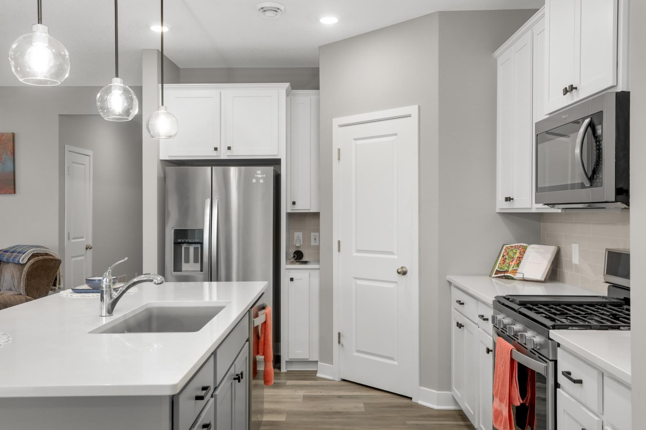 Note the pantry closet.