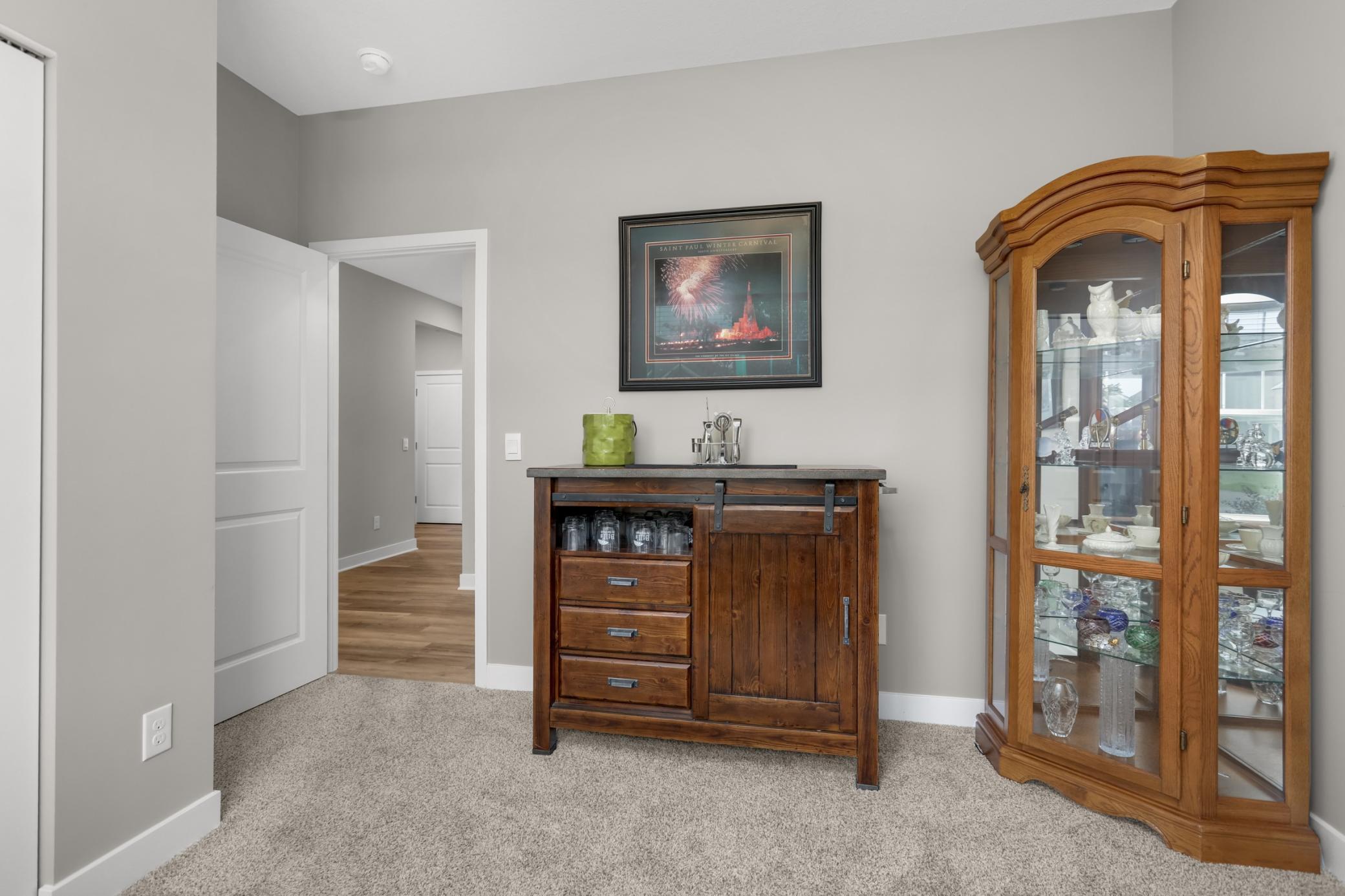 This versatile room could be a great home office.