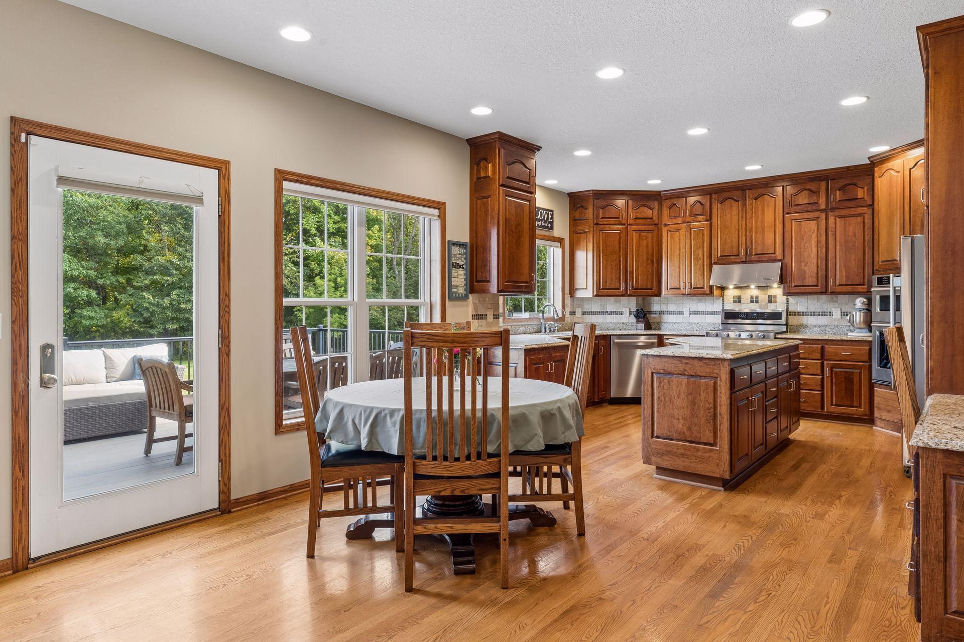 Designed for connection and comfort, the eat-in kitchen is the perfect spot for everything from pancakes to pasta dinners.