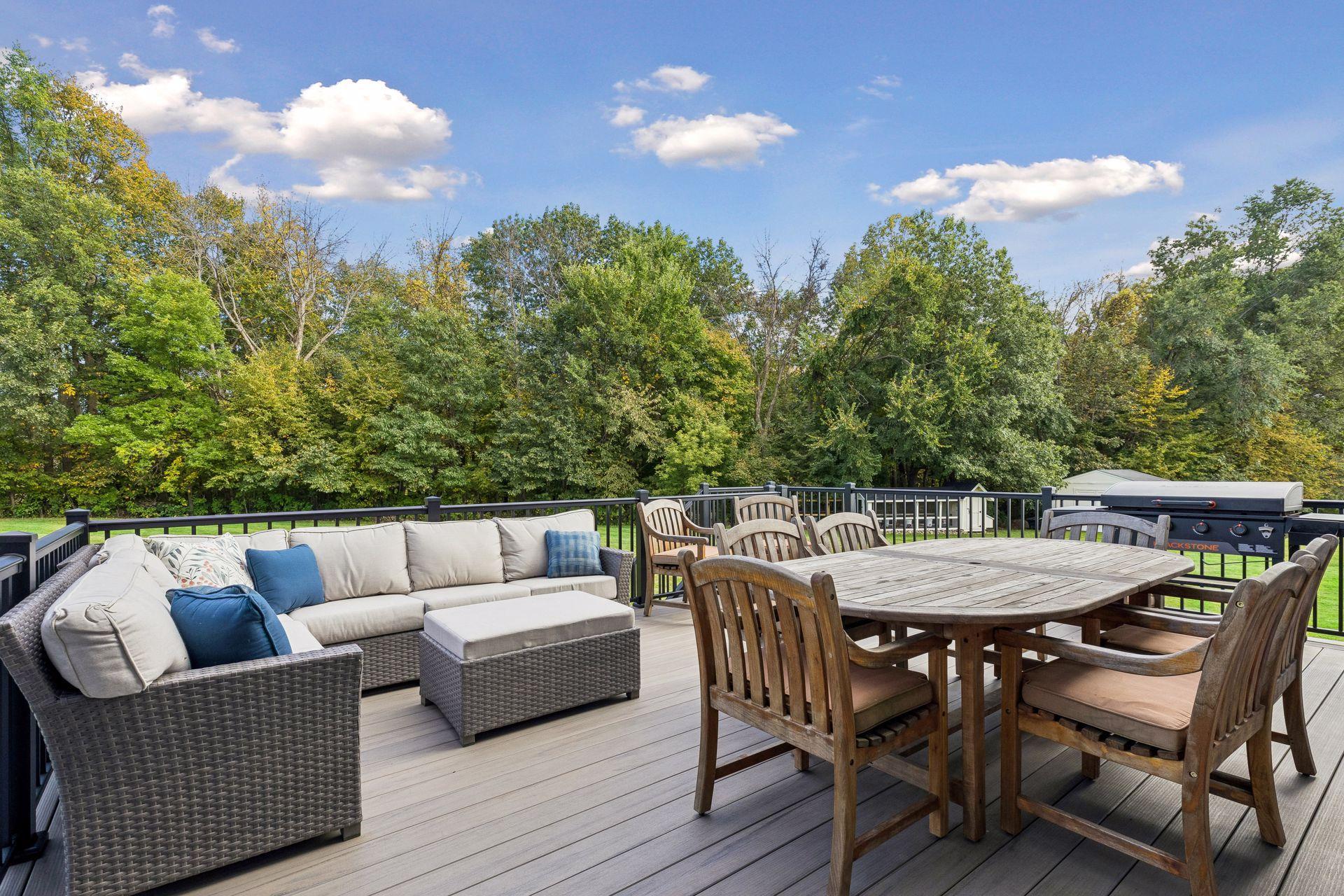 Get ready to BBQ on the new maintenance-free deck.