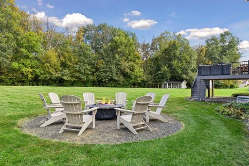 Gather around the campfire and enjoy crisp autumn evenings.