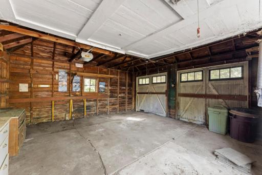 Interior of Carriage House Room for Parking 1 Car