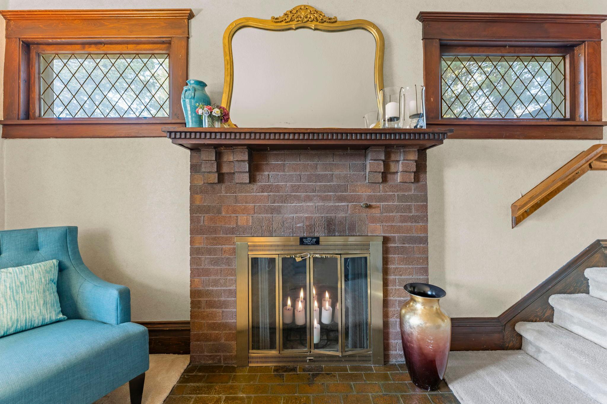 Wood Burning Fireplace