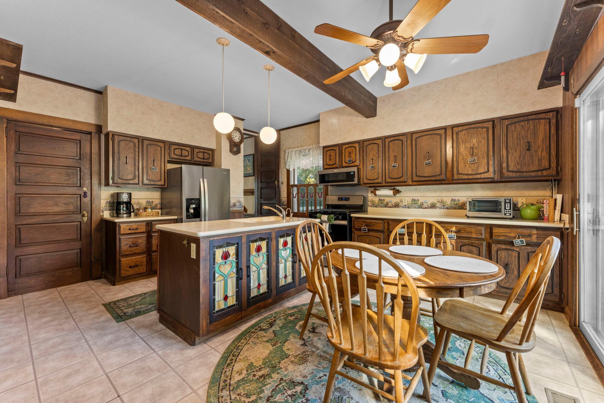 Decorative Stain Glass Cabinetry