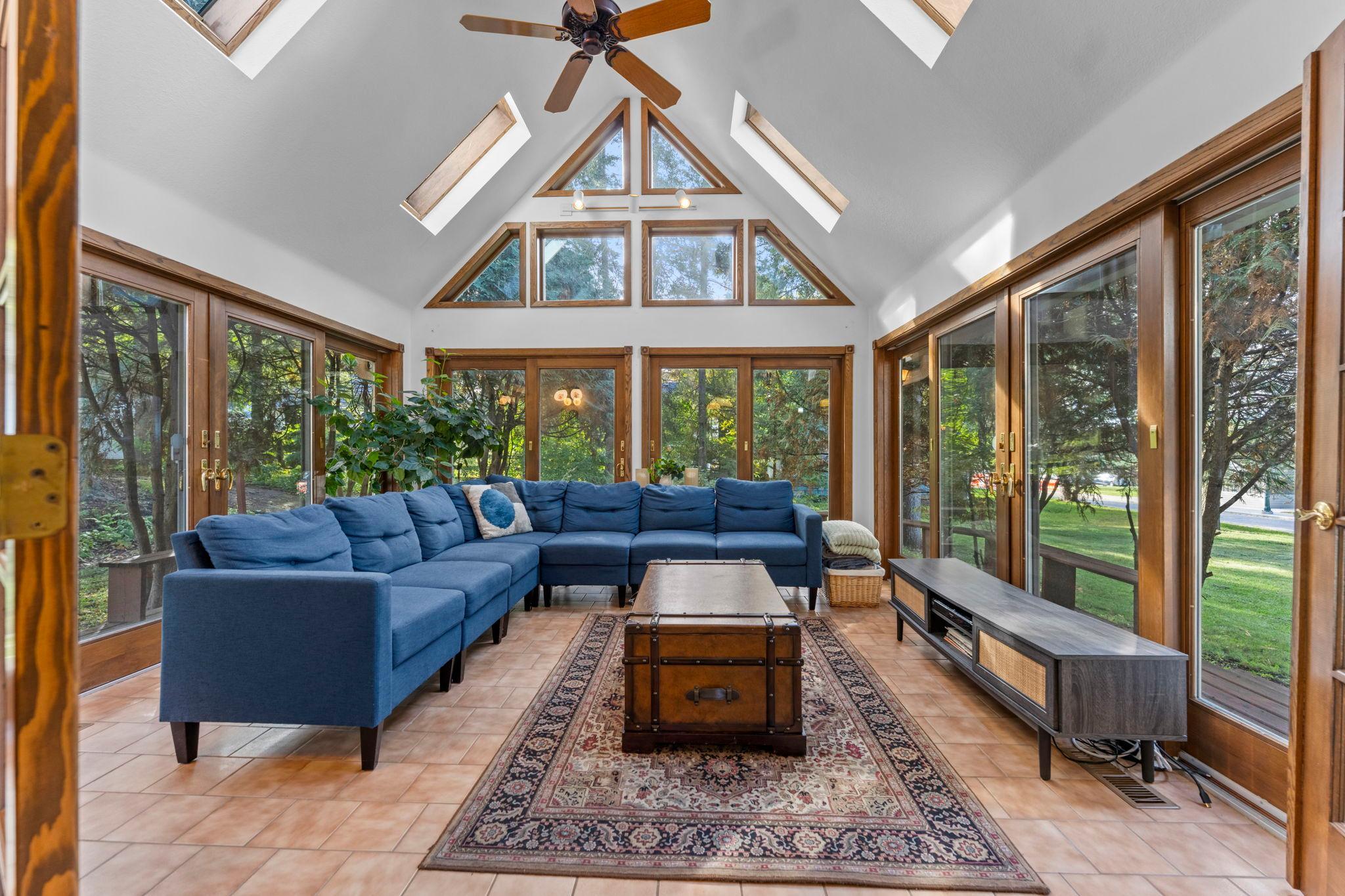 Sun Room with Sky Lights