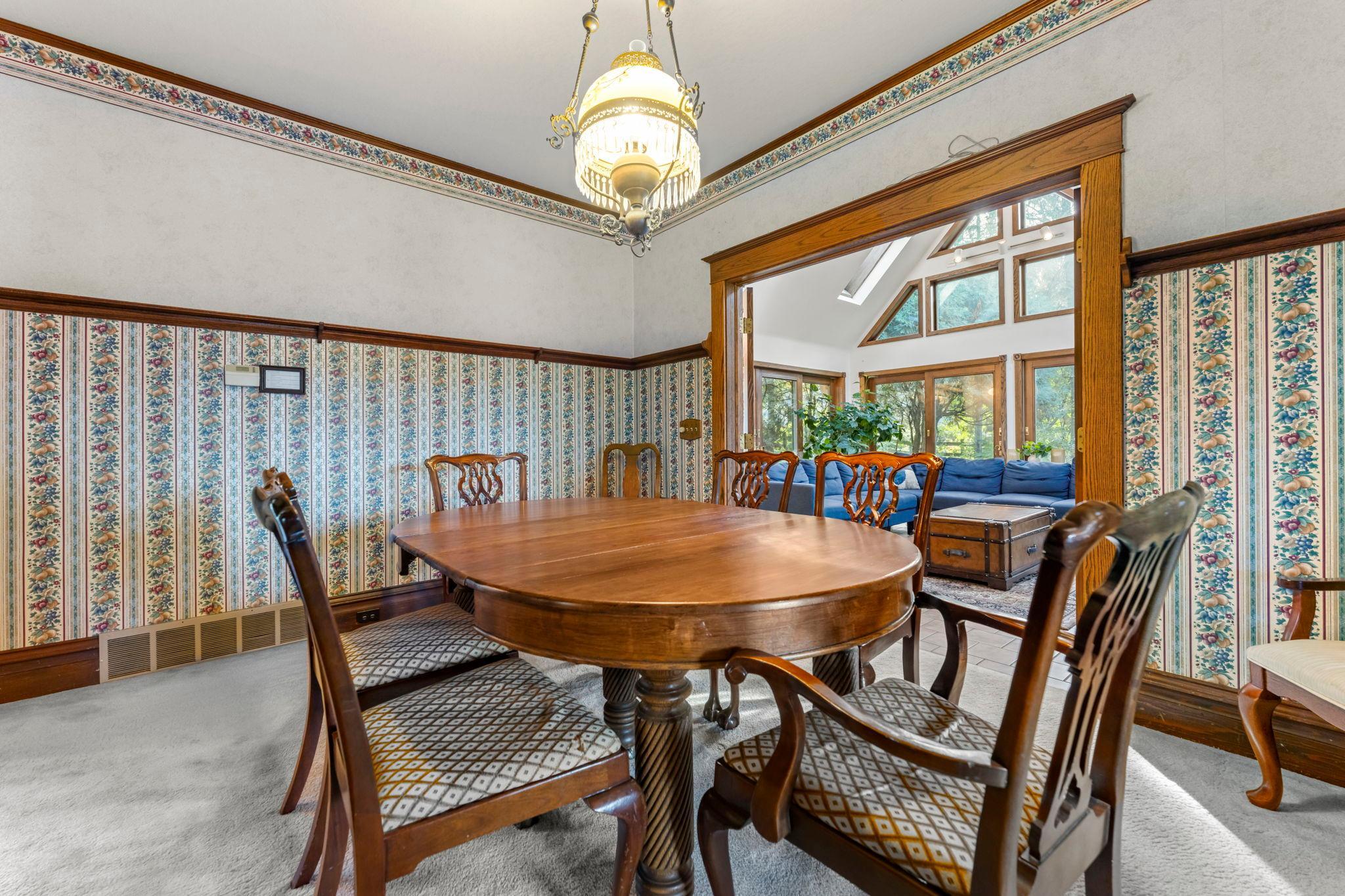 Formal Dining Leading into the Sun Room