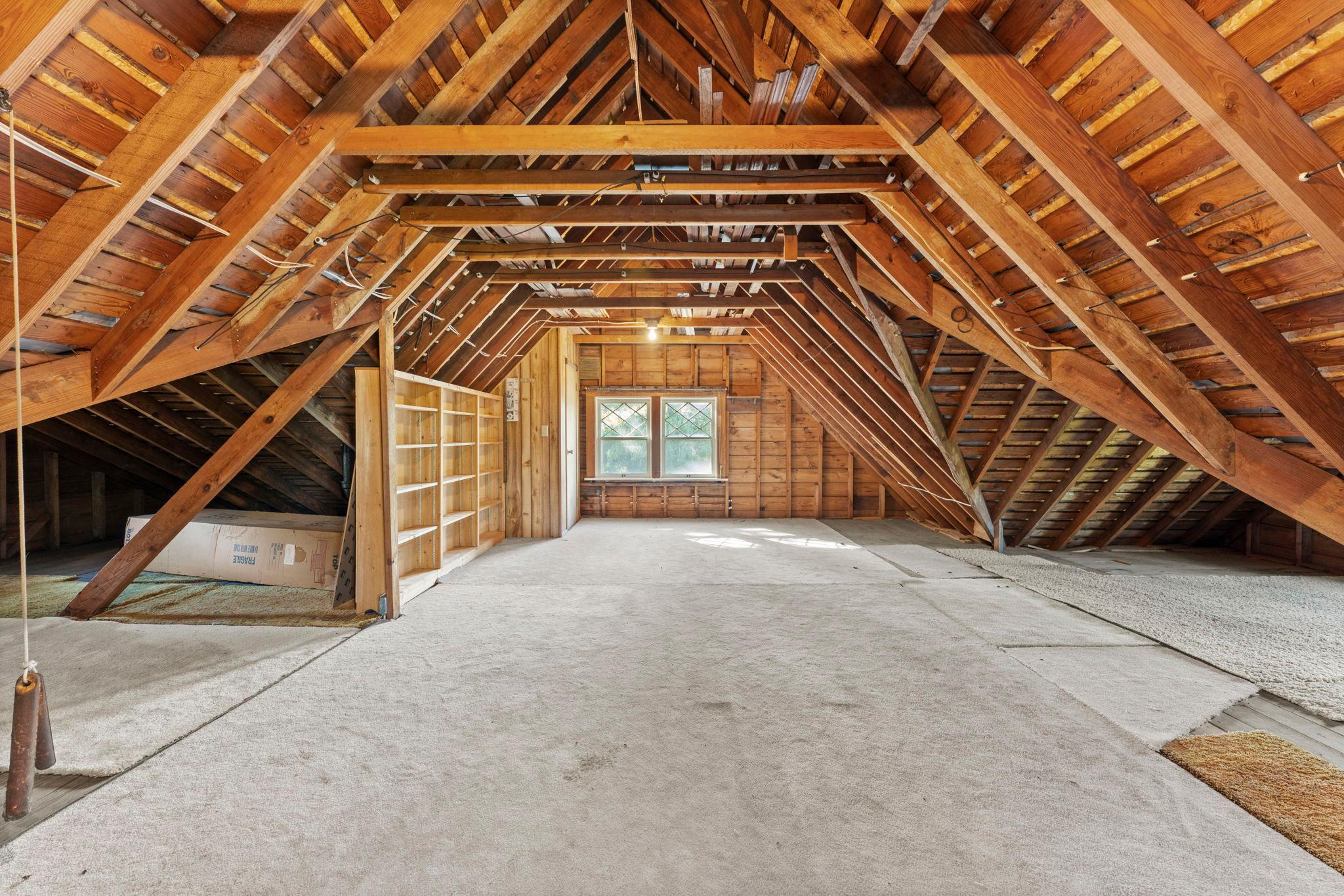 Unfinished Attic Space