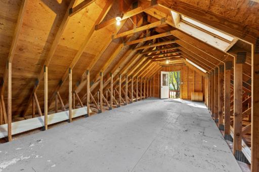 Unfinished Loft Area Above the Detached Garage