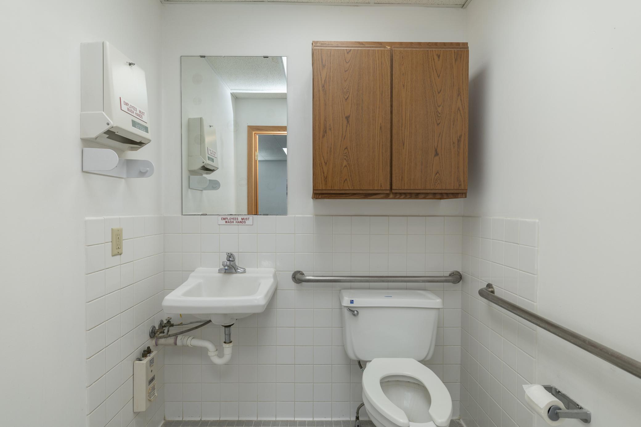 Universal Bathroom with 36" Door and Grab Bars