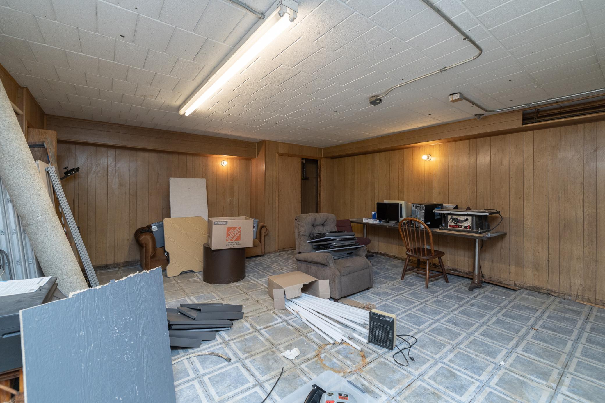 Lower Level Can be Used For Storage or Updated For Additional Office Space