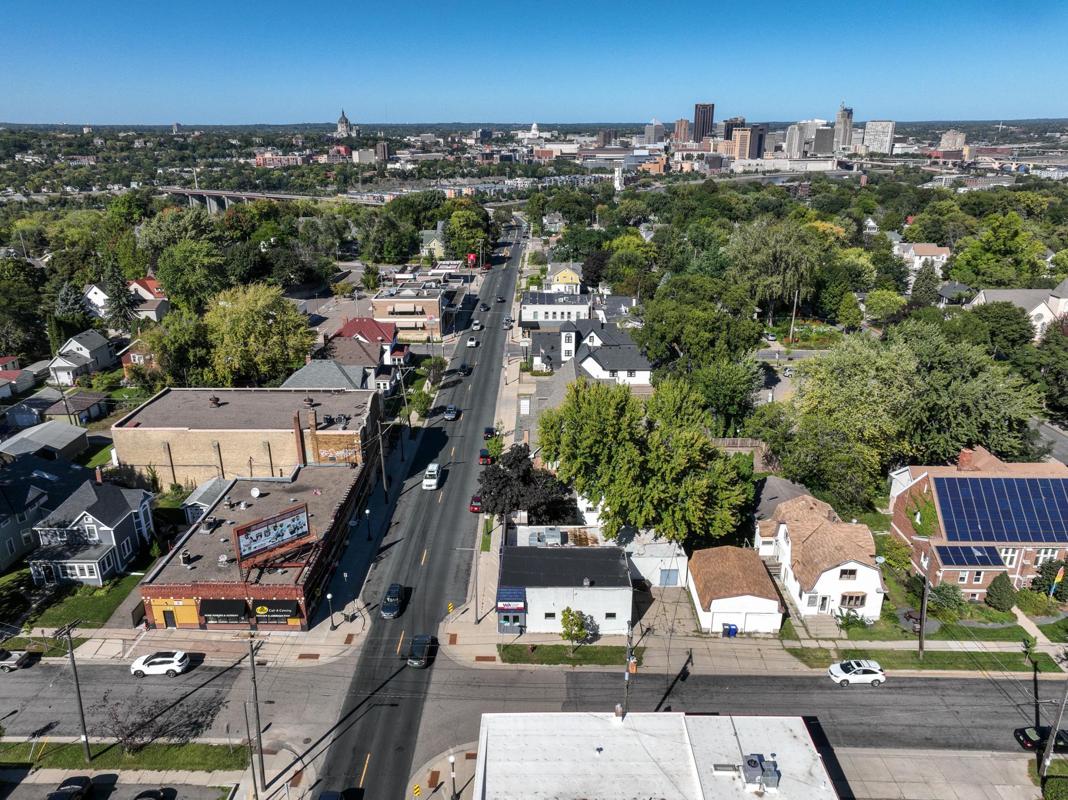 Aerial View Looking North Towards Downtown St Paul with View of The Capital Building
