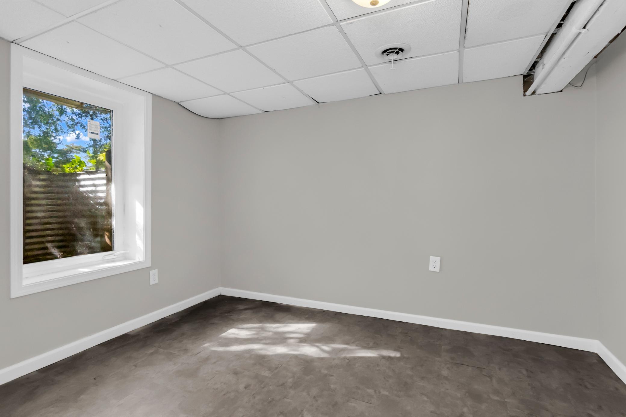 Bedroom with egress window