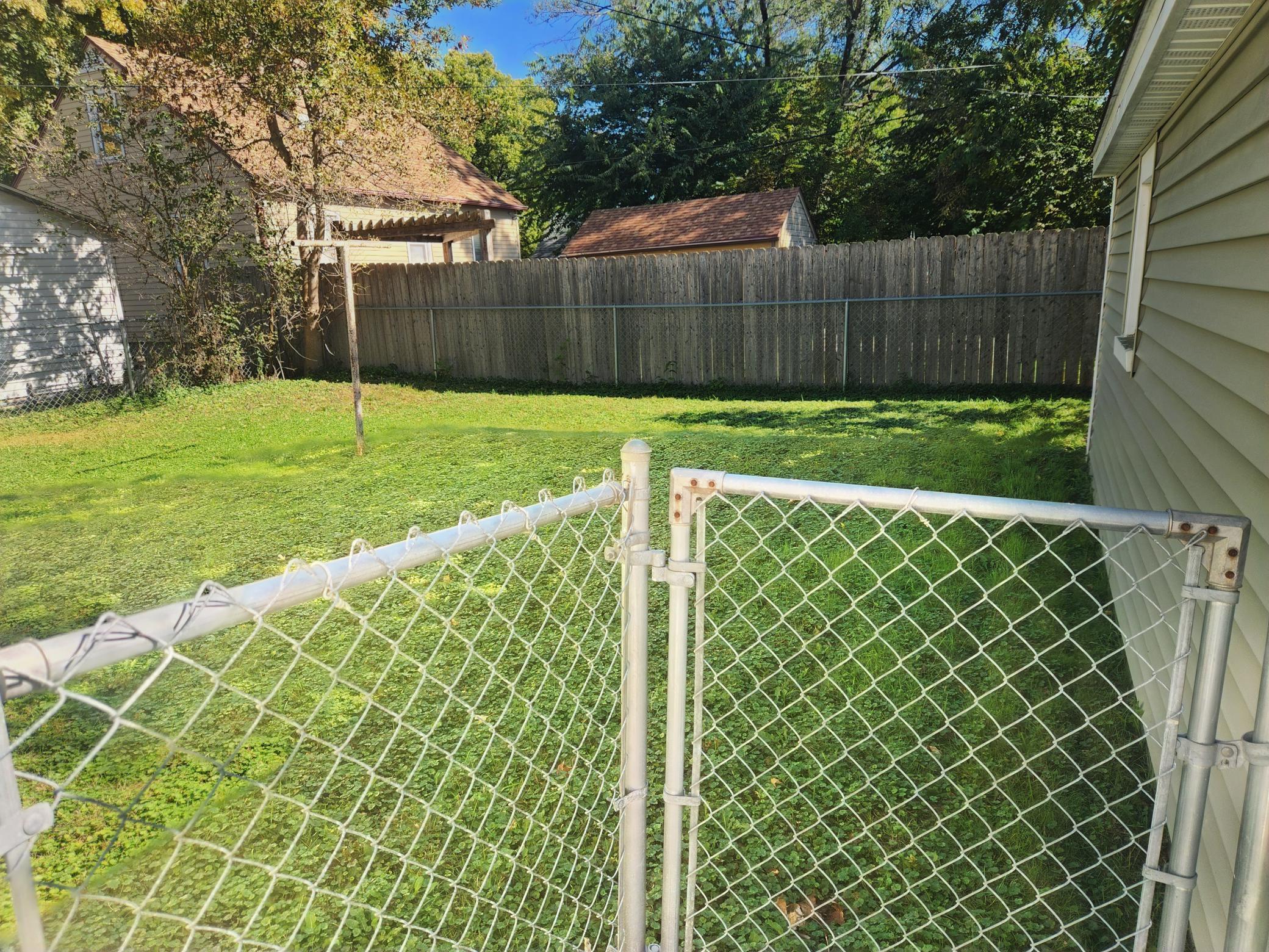 Fenced in Backyard