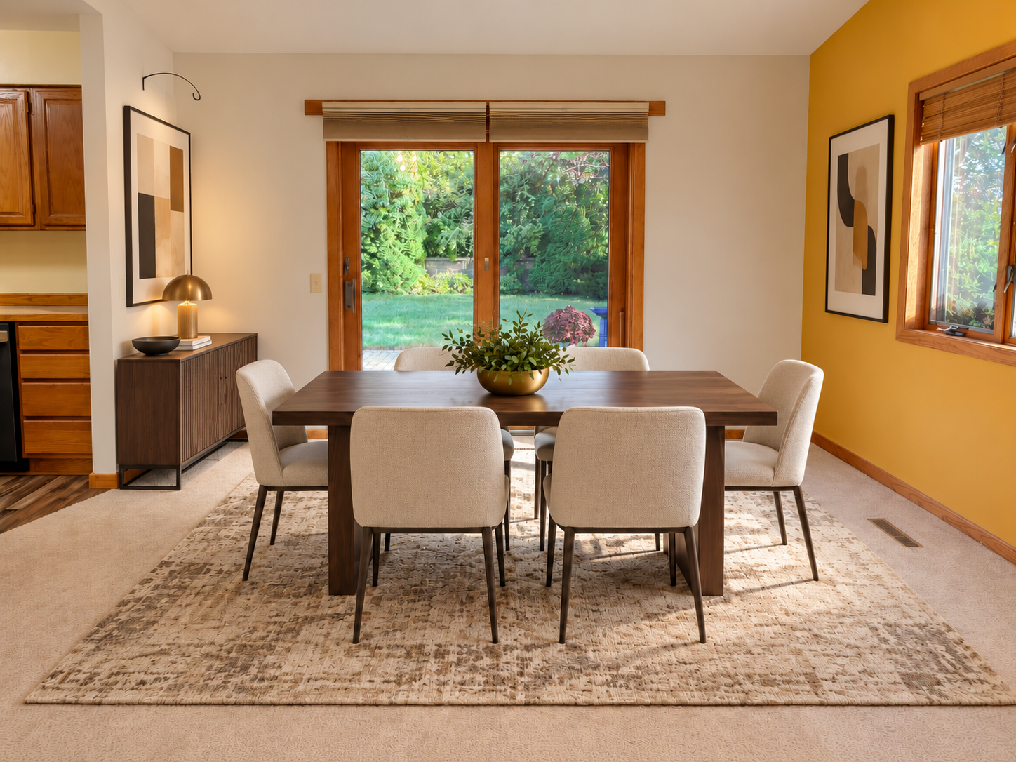 Virtually Staged Dining Room
