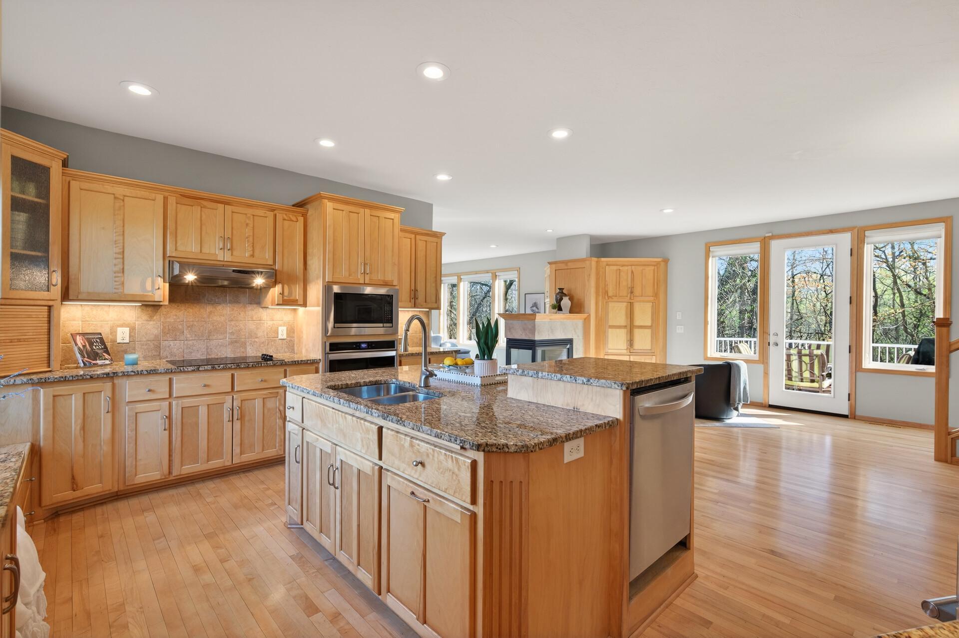 Large Open kitchen!