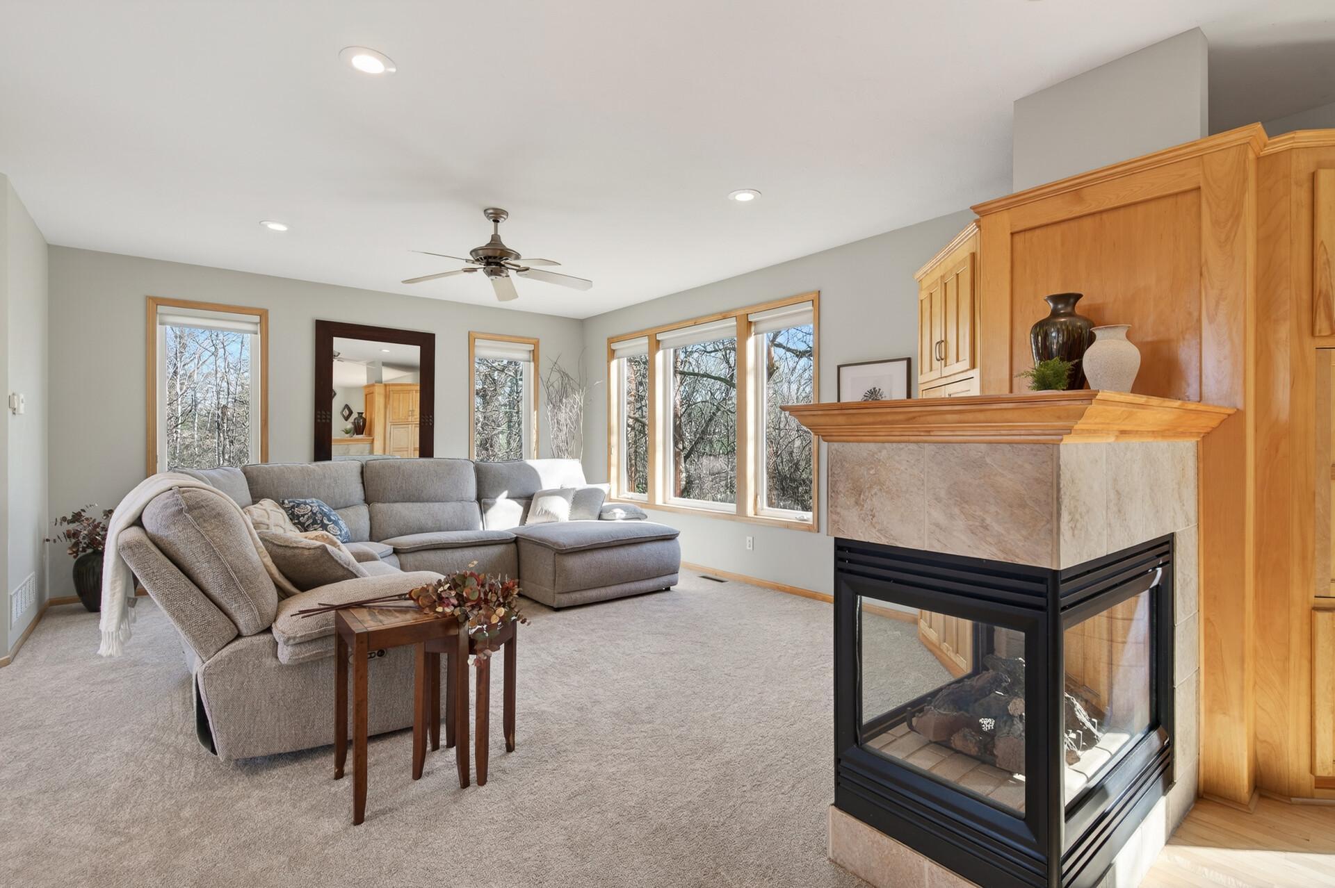 3-sided Fireplace