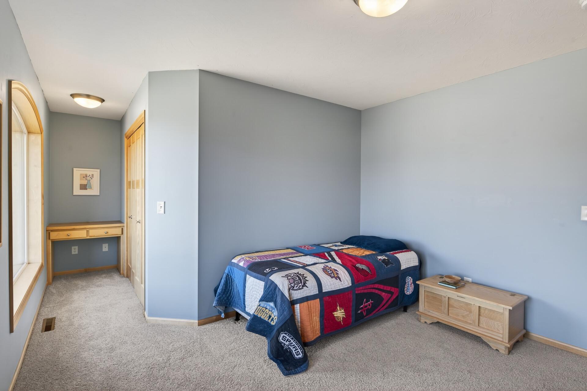 Bedroom 2; note Built-in desk
