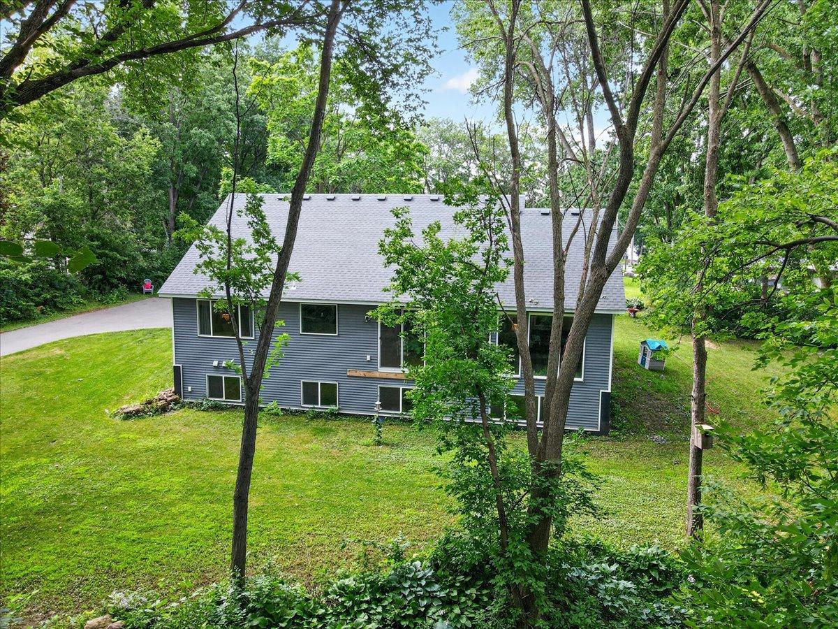 Wooded view.