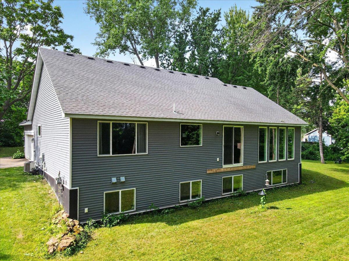 Rear of home faces North towards Prior Lake.