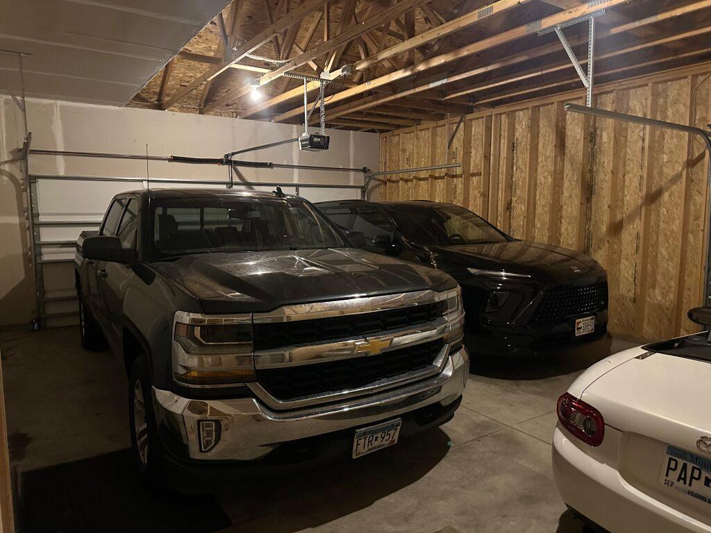 29' x 22' garage for up to 3 Vehicles