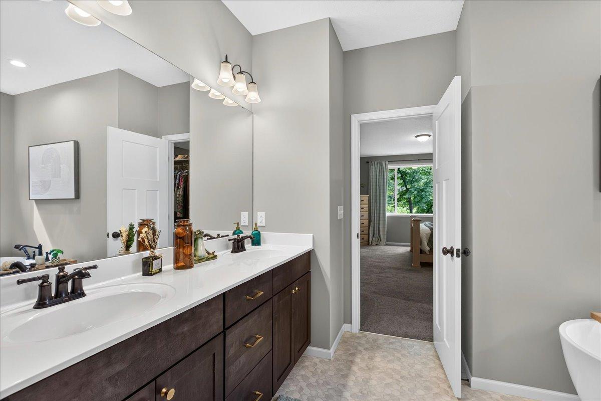 Primary Bath off of the bedroom.