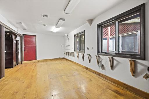 Main floor office looks out to the river and has an entry into the 3 car attached garage