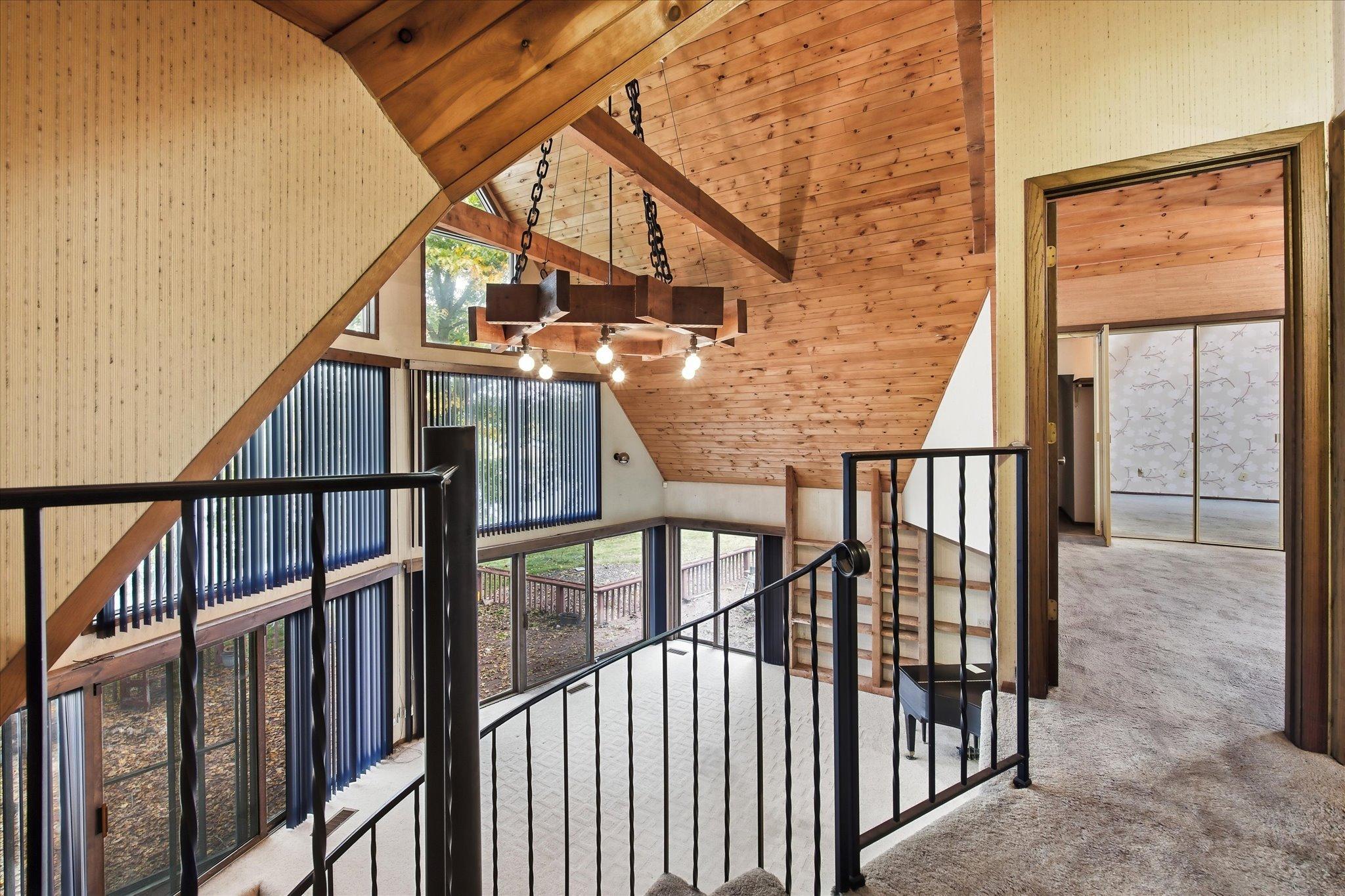 Lofted primary looks out to the river
