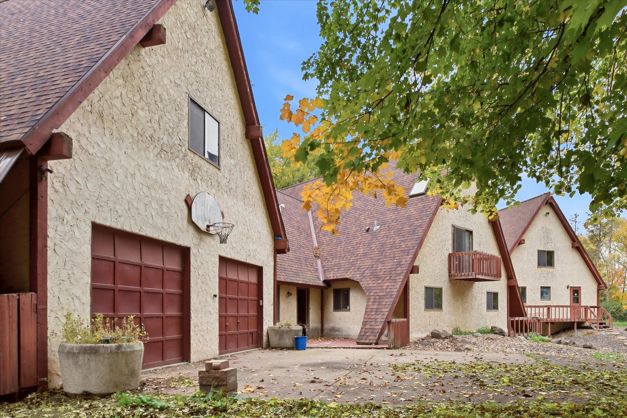 3 car attached garage