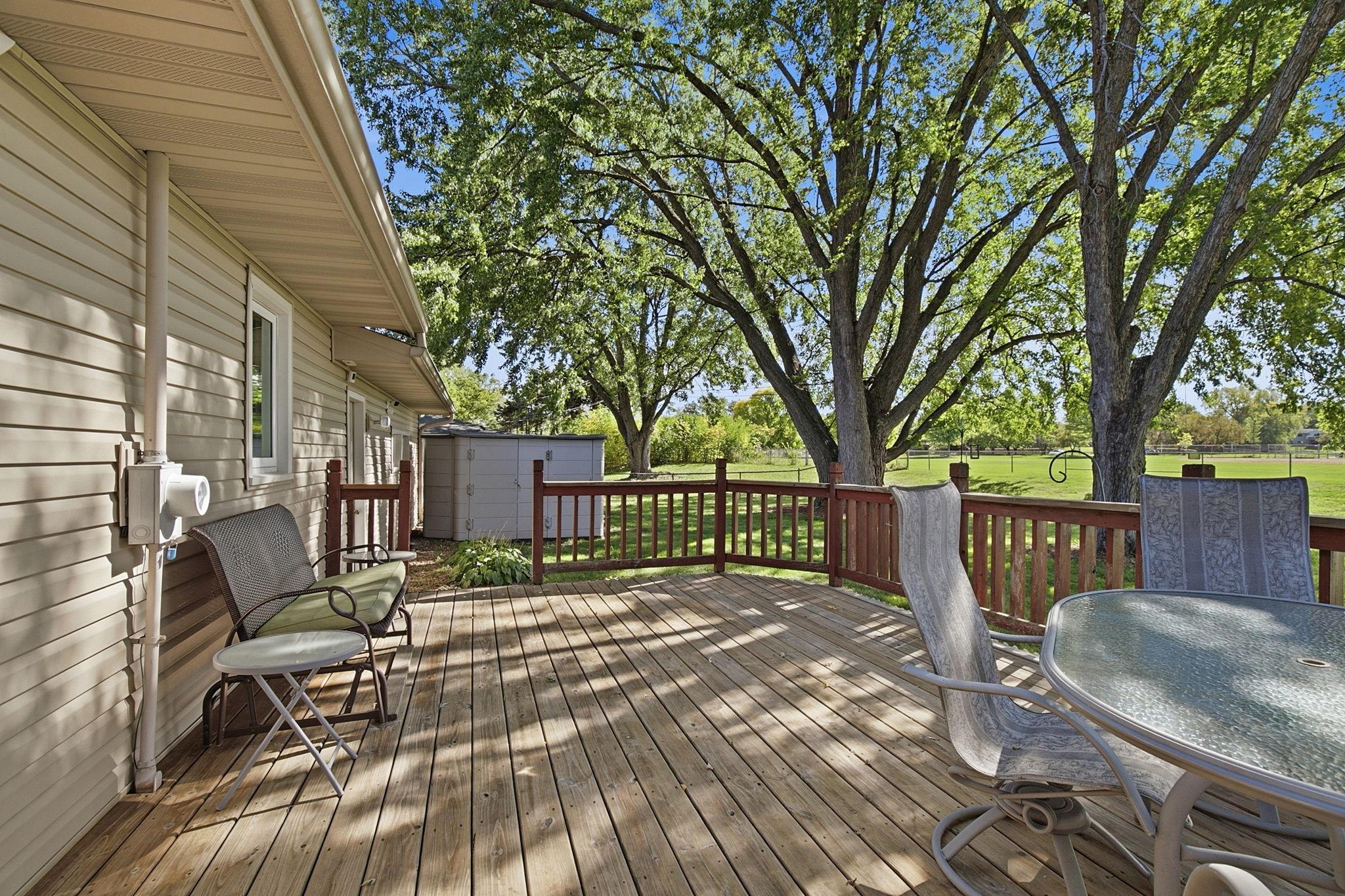 Deck Overlooks Park