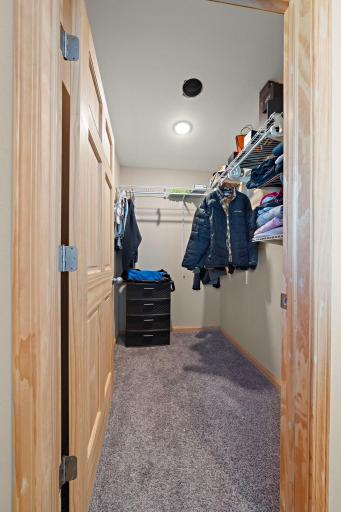The second bedroom also has a walk-in closet.
