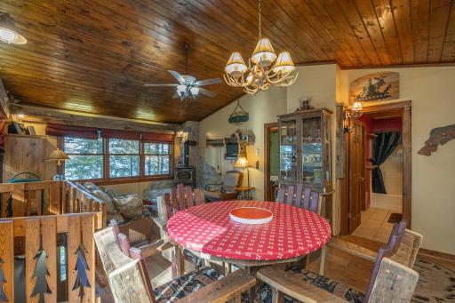 Additional dining area into living room views
