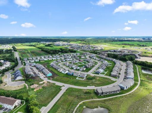An overhead view of the neighborhood, great location and great homesites!