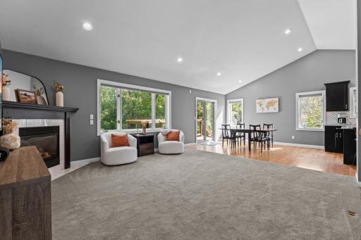 Living Room & Dining Area