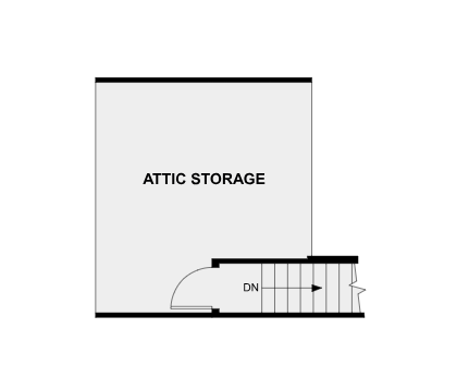 Cedarwood - Unfinished Attic Storage