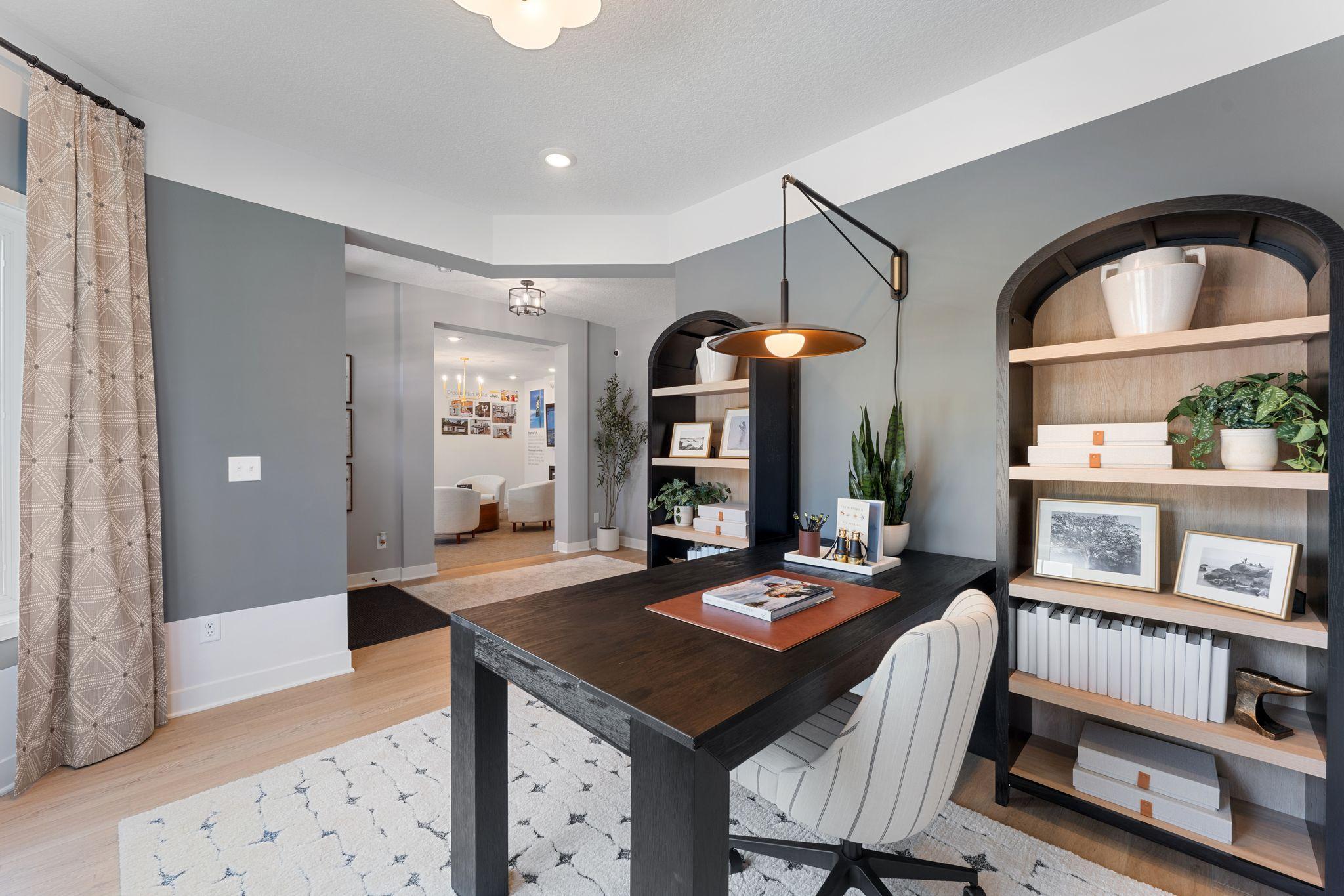 This flex room adds a stylish spot to work, create, or simply enjoy a little extra breathing room *photo of model home (design options may vary)