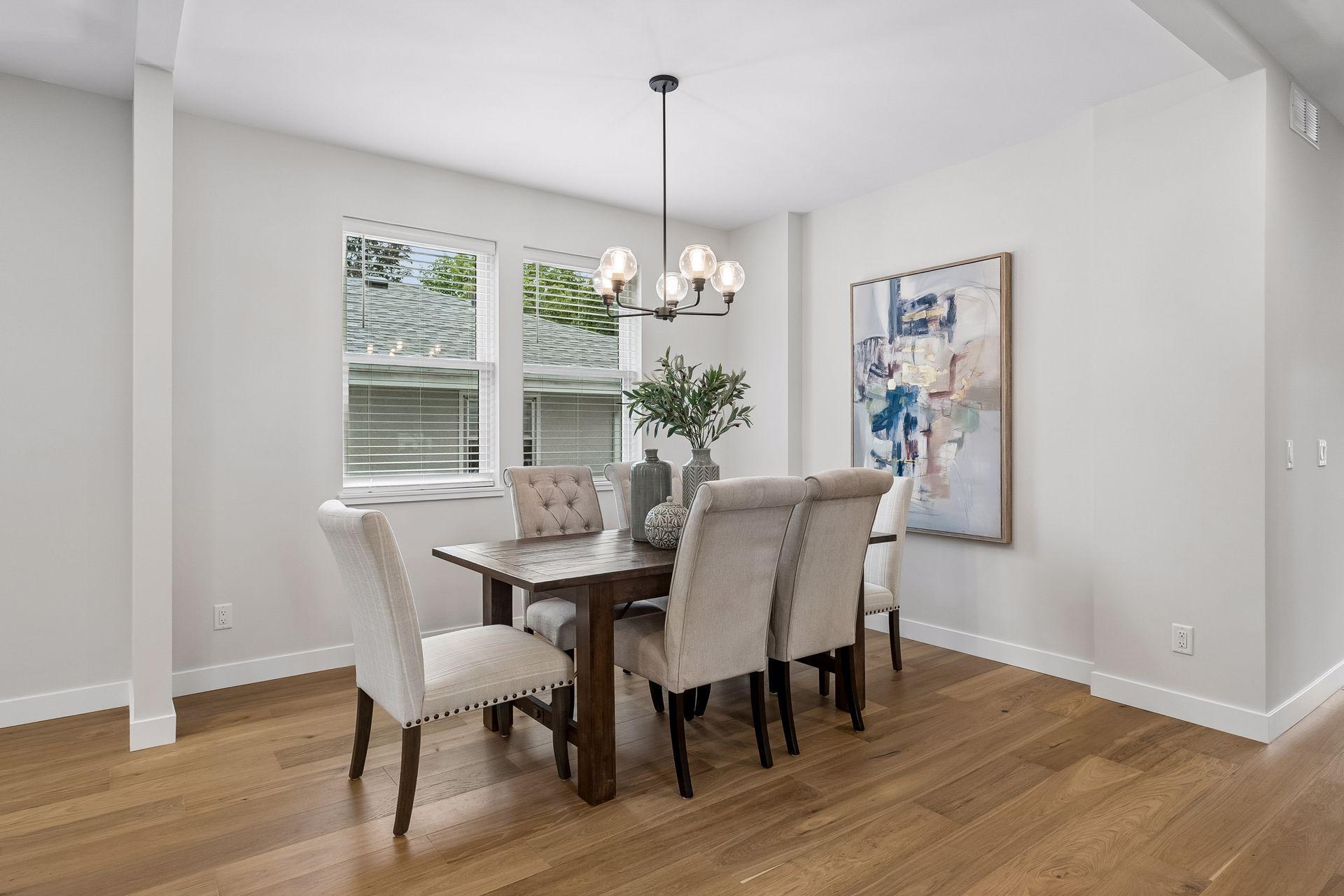 Open and welcoming dining room
