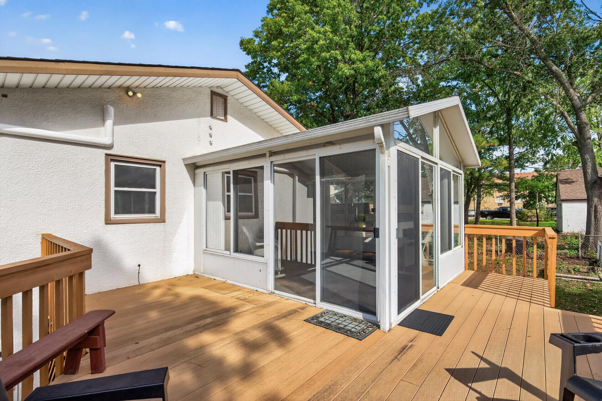 Deck off Sunroom