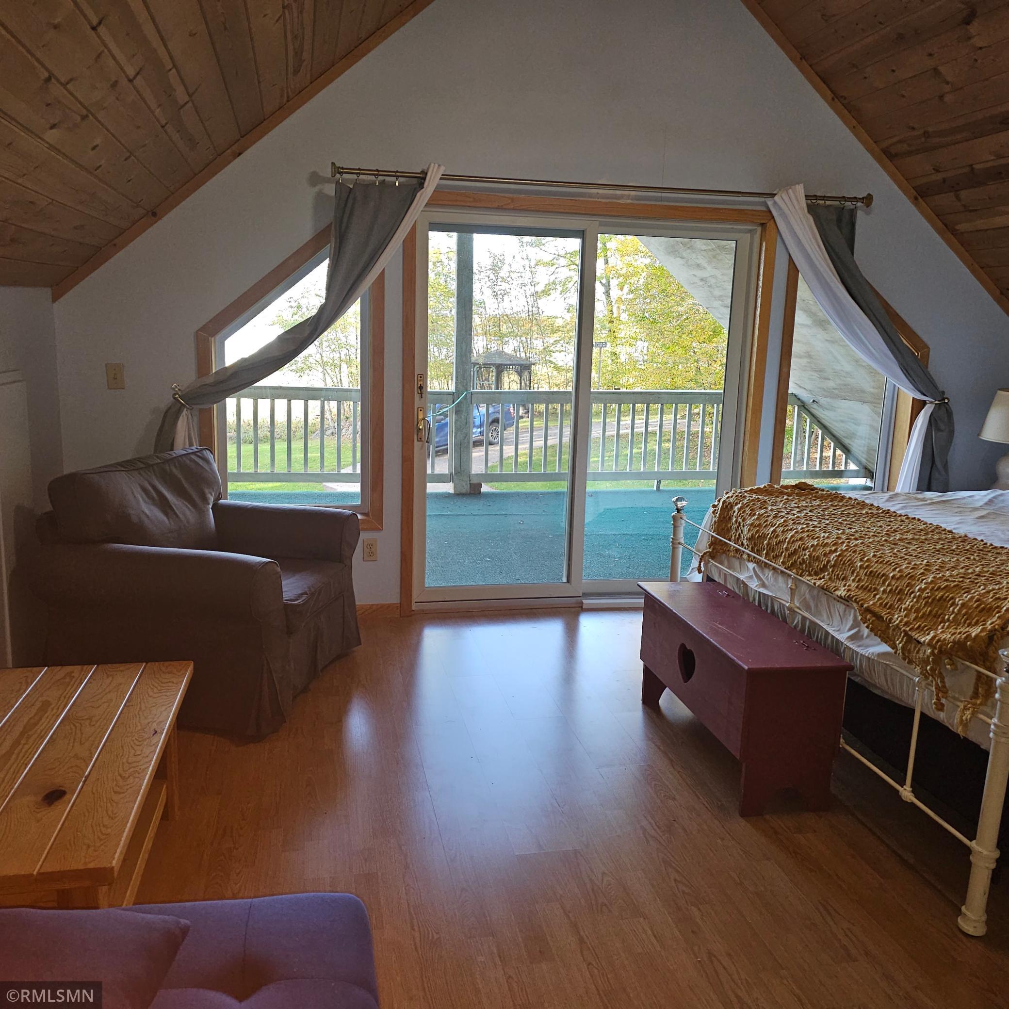 Large bedroom with walkout porch!