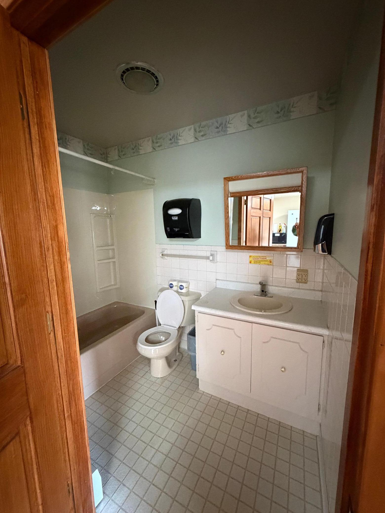 Unit 12 bathroom or lobby bathroom