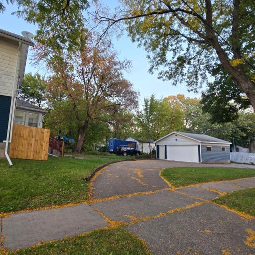 Unique horseshoe shaped driveway provides tons of off-street parking.