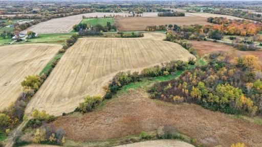 Aerial view of parcel looking towards the south and Rebecca Park Trail