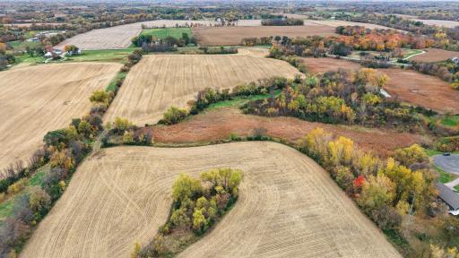 Aerial view of parcel looking towards the south and Rebecca Park Trail