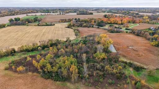 Additional Aerial view - Beautiful 5 acres of Wooded area!