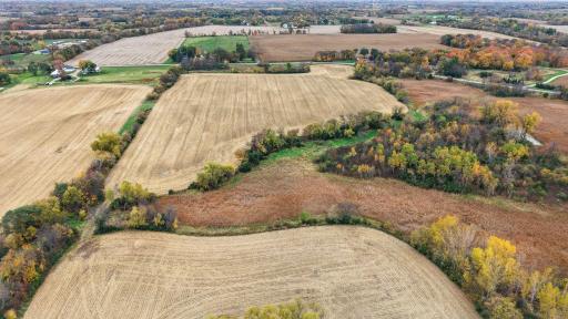 Aerial view of parcel looking towards the south and Rebecca Park Trail