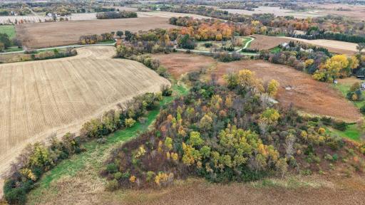 Additional Aerial view - Beautiful 5 acres of Wooded area!